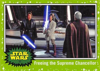 2017 Topps Star Wars Journey To The Last Jedi - Starfield Green #57 Freeing the Supreme Chancellor Front
