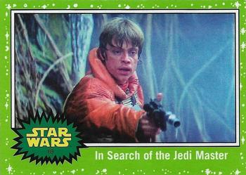 2017 Topps Star Wars Journey To The Last Jedi - Starfield Green #69 In Search of the Jedi Master Front