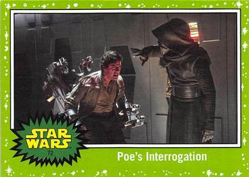 2017 Topps Star Wars Journey To The Last Jedi - Starfield Green #72 Poe's Interrogation Front