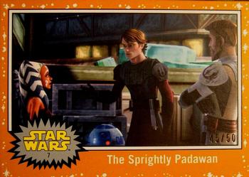 2017 Topps Star Wars Journey To The Last Jedi - Starfield Orange #7 The Sprightly Padawan Front