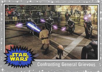 2017 Topps Star Wars Journey To The Last Jedi - Starfield Silver #58 Confronting General Grievous Front