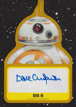 2017 Topps Star Wars Journey To The Last Jedi - Autographs Gold #A-DC Dave Chapman Front