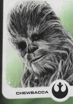 2017 Topps Star Wars Journey To The Last Jedi - Illustrated Characters #7 Chewbacca Front