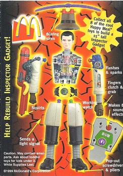 1999 McDonald's Inspector Gadget #NNO Robo Gadget The Evil Twin Back