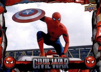 2017 Upper Deck Marvel Spider-Man Homecoming - Civil War #CW10 Stealing the Shield Front