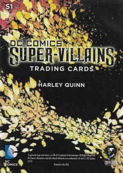 2015 Cryptozoic DC Comics Super-Villains - Sirens #S1 Harley Quinn Back