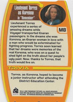2001 Rittenhouse Women of Star Trek Voyager HoloFEX - MorFEX #M8 Torres as Korenna Back