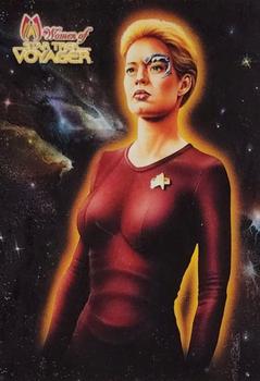 2001 Rittenhouse Women of Star Trek Voyager HoloFEX - ArtiFEX Case Topper #AR1 Seven of Nine Front