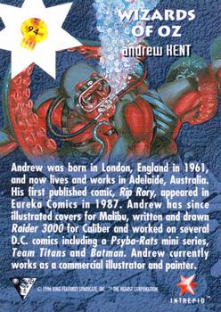 1996 Intrepid The Phantom Gallery #94 Andrew Kent Back