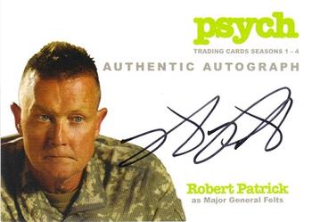 2013 Cryptozoic Psych Seasons 1-4 - Autograph #A8 Robert Patrick Front