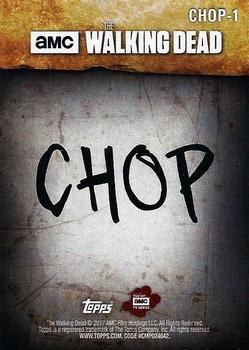 2017 Topps The Walking Dead Season 7 - Chop #CHOP-1 Negan Back