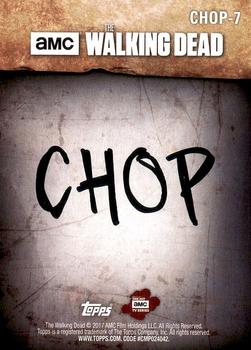 2017 Topps The Walking Dead Season 7 - Chop #CHOP-7 Carol Peletier Back