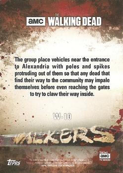 2017 Topps The Walking Dead Season 7 - Walkers #W-10 Walker Back