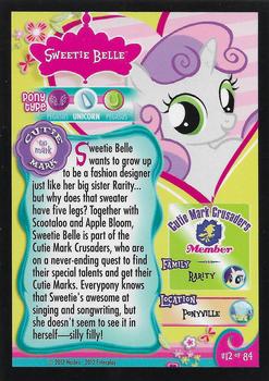 2012 Enterplay My Little Pony Friendship is Magic #12 Sweetie Belle Back