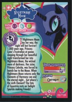 2012 Enterplay My Little Pony Friendship is Magic #31 Nightmare Moon Back