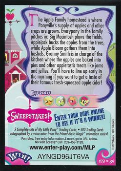2012 Enterplay My Little Pony Friendship is Magic #79 Sweet Apple Acres Back
