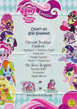 2012 Enterplay My Little Pony Friendship is Magic - Standees #3 Pinkie Pie Back