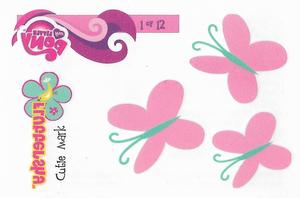 2012 Enterplay My Little Pony Friendship is Magic - Tattoo Sheets #1 Fluttershy Front