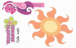 2012 Enterplay My Little Pony Friendship is Magic - Tattoo Sheets #4 Princess Celestia Front