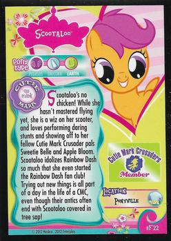 2012 Enterplay My Little Pony Friendship is Magic - Foils #F22 Scootaloo Back