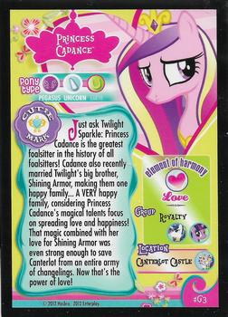 2012 Enterplay My Little Pony Friendship is Magic - Gold Series #G3 Princess Cadance Back