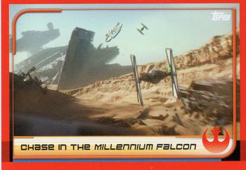 2017 Topps Star Wars Journey to the Last Jedi (UK Release) #7 Chase in the Millennium Falcon Front