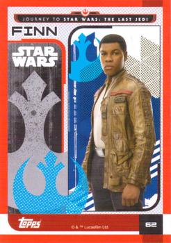 2017 Topps Star Wars Journey to the Last Jedi (UK Release) #62 Finn (arms at sides) Back