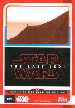 2017 Topps Star Wars Journey to the Last Jedi (UK Release) #87 (hill trail) Back