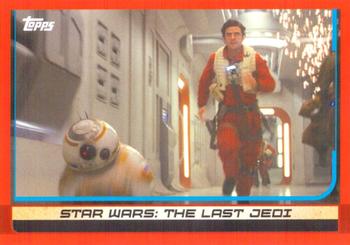 2017 Topps Star Wars Journey to the Last Jedi (UK Release) #90 (BB-8 and Poe) Front