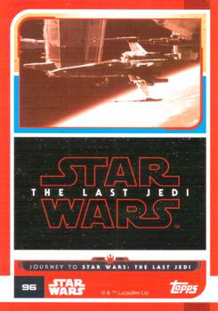 2017 Topps Star Wars Journey to the Last Jedi (UK Release) #96 (X-wing Fighters) Back