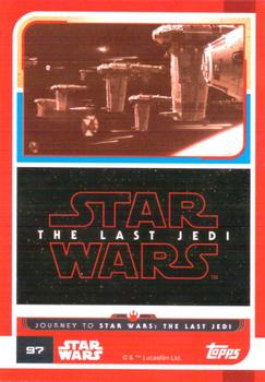 2017 Topps Star Wars Journey to the Last Jedi (UK Release) #97 (bombers) Back