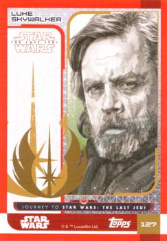 2017 Topps Star Wars Journey to the Last Jedi (UK Release) #127 Luke Skywalker Back