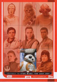 2017 Topps Star Wars Journey to the Last Jedi (UK Release) #159 BB-8 Back