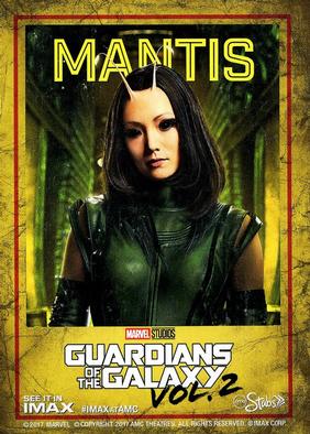 2017 IMAX at AMC Guardians of the Galaxy Vol. 2 #NNO Mantis Front