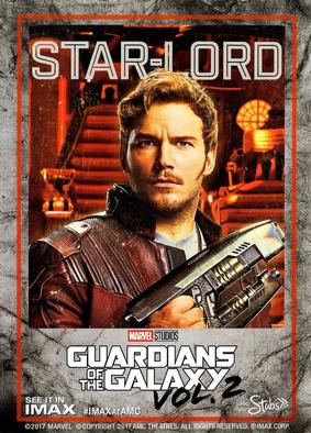 2017 IMAX at AMC Guardians of the Galaxy Vol. 2 #NNO Star-Lord Front