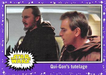 2017 Topps Star Wars Journey To The Last Jedi - Starfield Purple #1 Qui-Gon's tutelage Front