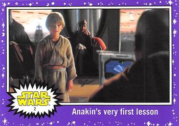2017 Topps Star Wars Journey To The Last Jedi - Starfield Purple #2 Anakin's very first lesson Front