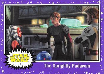 2017 Topps Star Wars Journey To The Last Jedi - Starfield Purple #7 The Sprightly Padawan Front