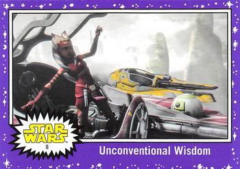 2017 Topps Star Wars Journey To The Last Jedi - Starfield Purple #8 Unconventional Wisdom Front