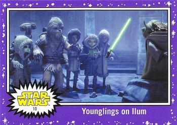 2017 Topps Star Wars Journey To The Last Jedi - Starfield Purple #10 Younglings on Ilum Front