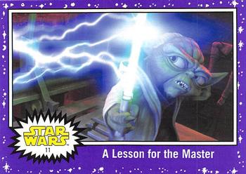 2017 Topps Star Wars Journey To The Last Jedi - Starfield Purple #11 A Lesson for the Master Front