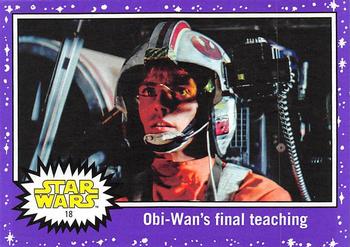 2017 Topps Star Wars Journey To The Last Jedi - Starfield Purple #18 Obi-Wan's final teaching Front