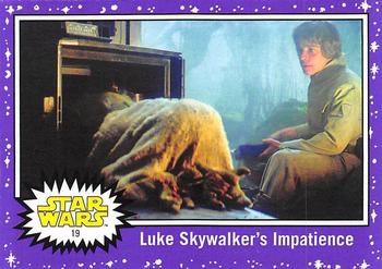 2017 Topps Star Wars Journey To The Last Jedi - Starfield Purple #19 Luke Skywalker's Impatience Front
