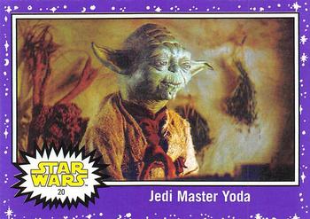 2017 Topps Star Wars Journey To The Last Jedi - Starfield Purple #20 Jedi Master Yoda Front