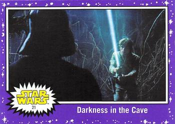 2017 Topps Star Wars Journey To The Last Jedi - Starfield Purple #21 Darkness in the Cave Front