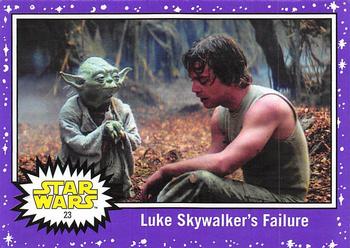 2017 Topps Star Wars Journey To The Last Jedi - Starfield Purple #23 Luke Skywalker's Failure Front