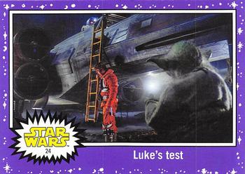 2017 Topps Star Wars Journey To The Last Jedi - Starfield Purple #24 Luke's test Front
