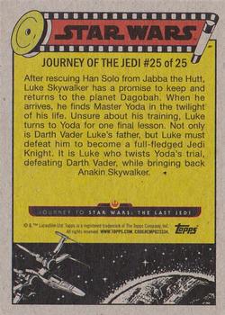 2017 Topps Star Wars Journey To The Last Jedi - Starfield Purple #25 Luke Skywalker's Final Lesson Back