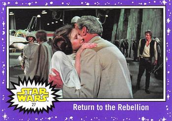 2017 Topps Star Wars Journey To The Last Jedi - Starfield Purple #27 Return to the Rebellion Front