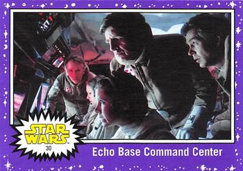 2017 Topps Star Wars Journey To The Last Jedi - Starfield Purple #30 Echo Base Command Center Front